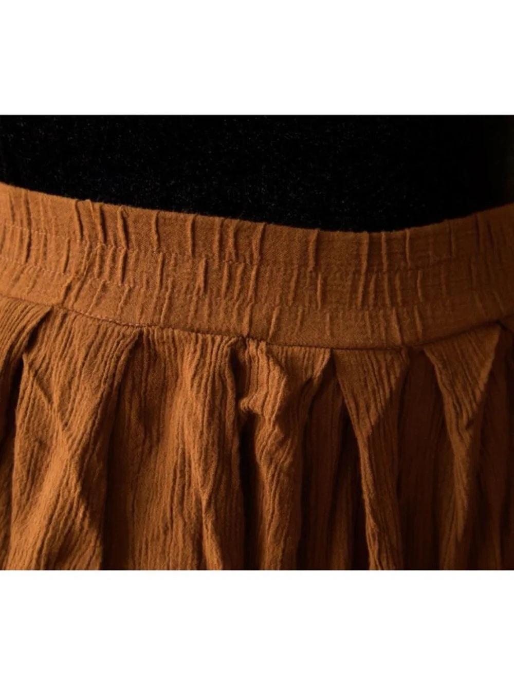 Express Rust-brown Button Front Maxi Skirt - Picture 4 of 5